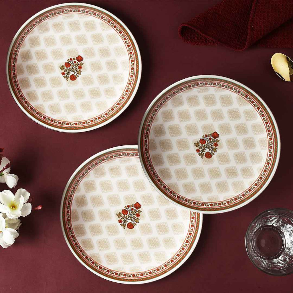 Venice Quater Plate - Royal Red (Set of 6)