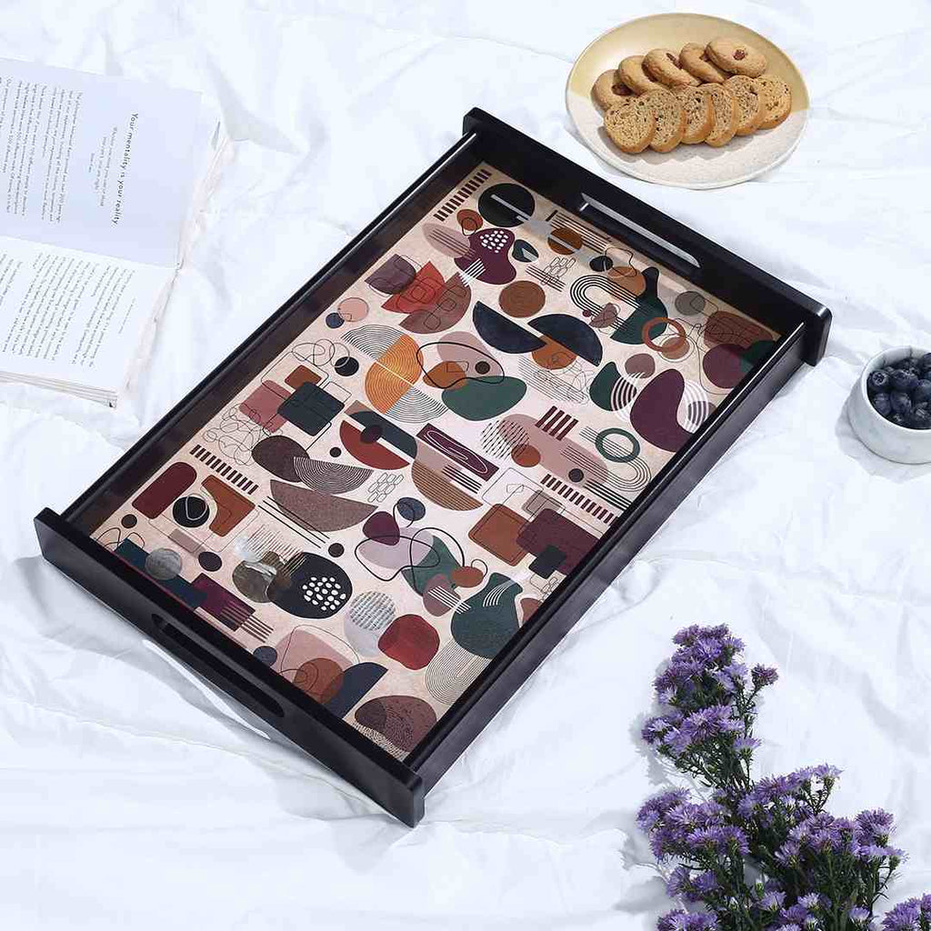 Casablanca Tray Abstract Pattern - Large