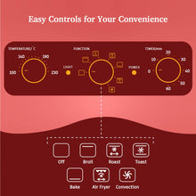 Load image into Gallery viewer, Crimson Edge Air Fryer Oven 23L