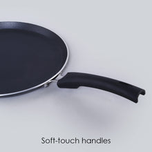 Load image into Gallery viewer, Platinum Plus Non-stick Cookware Set, 4Pc (Kadhai with Lid, Fry Pan, Dosa Tawa), Induction Bottom, Cool-touch Bakelite Handle, Pure Grade Aluminium, PFOA/Heavy Metals Free, 1 Year Warranty, Black