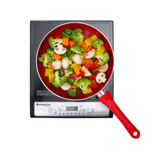 Load image into Gallery viewer, Torino Induction Cooktop with 11 Pre-set Cooking Menus|2000 Watt Induction Cooktop| Eco-friendly IGBT Technology|Crystal Glass Top Surface| LCD Digital Panel | Smart Touch Buttons|Compact &amp; Portable Induction Cooktop| 2 Year Warranty