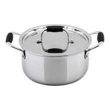 Load image into Gallery viewer, Stanton 20 cm Stainless Steel Casserole With Lid, Handle with Silicone Sleeve, Induction Friendly, 2.5mm, 3L, 25 Years Warranty