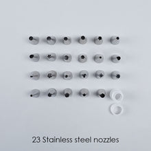 Load image into Gallery viewer, Ambrosia Stainless Steel Cake Decorator Nozzle- 24Pc