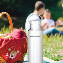 Load image into Gallery viewer, Milch-Bot, 500ml, Double Wall Stainless Steel Vacuum Insulated Hot and Cold Flask, Leak Proof Lid With Handle, 2 Years Warranty