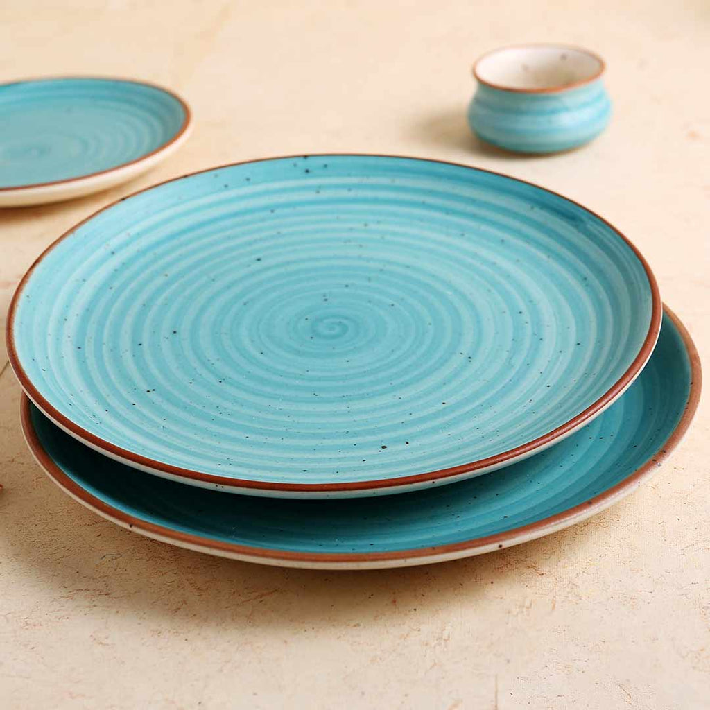 Teramo Stoneware 11" Dinner Plate - Blue (Set of 2)