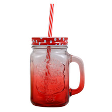 Load image into Gallery viewer, Mason Jar Set 450Ml (Red And Green)