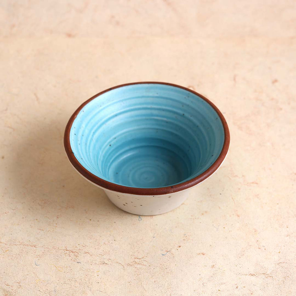 Teramo Stoneware Japanese Bowl 210 ml - Blue (Set of 2)