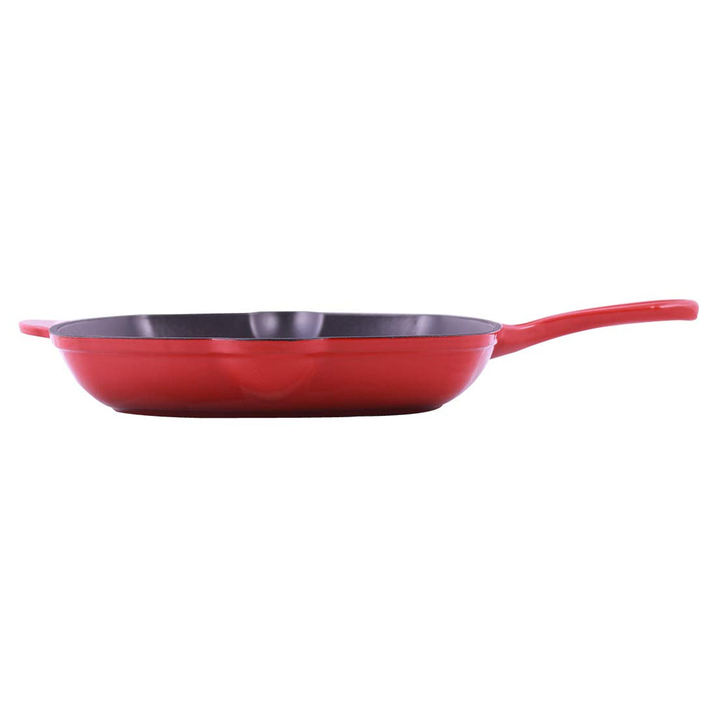 Ferro Cast-iron 29.5 cm Grill Pan, 2.6L, 4.5 mm, Majolica Red
