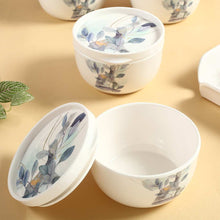 Load image into Gallery viewer, Venice Multipurpose Container &amp; Tray - Blue Leaves (Set of 9)