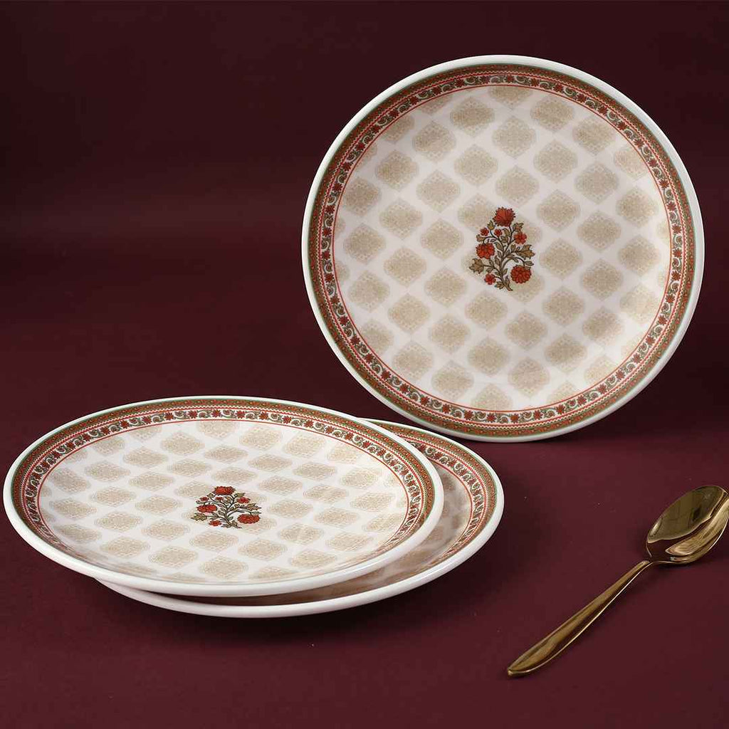 Venice Quater Plate - Royal Red (Set of 6)