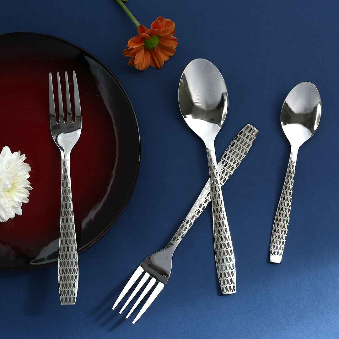Roma Stainless Steel Cutlery Set of 24 pcs – Wonderchef