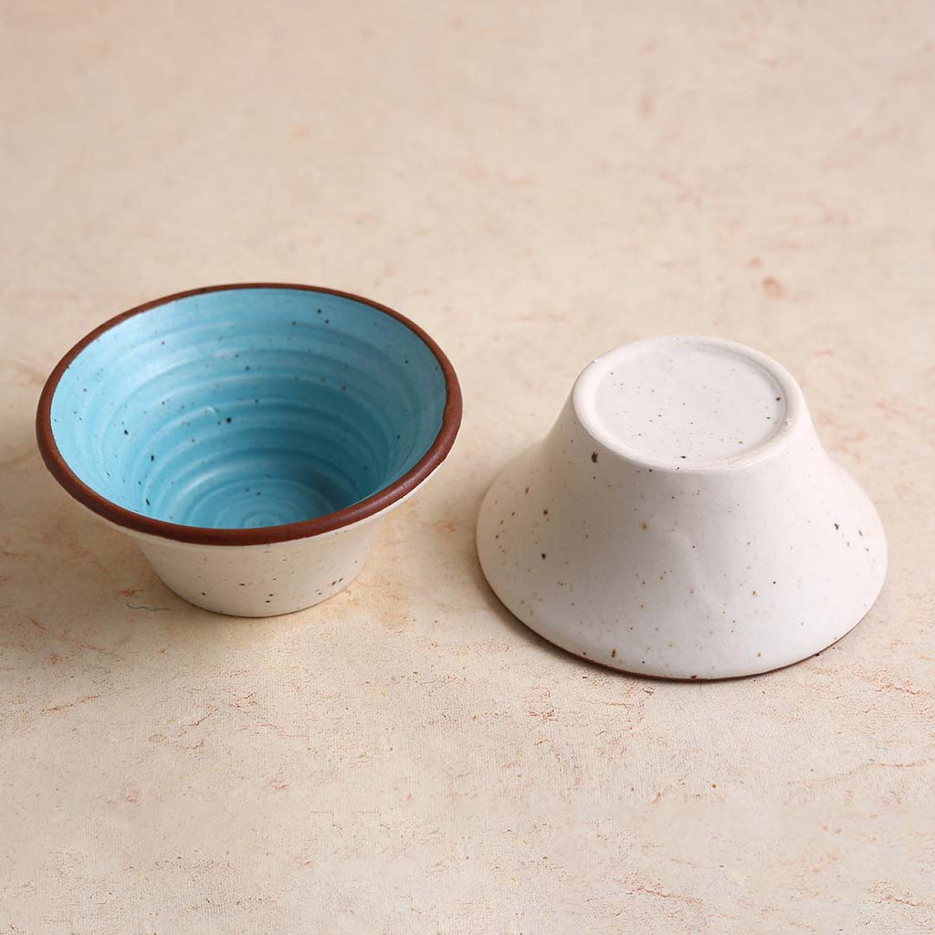 Teramo Stoneware Japanese Bowl 210 ml - Blue (Set of 2)