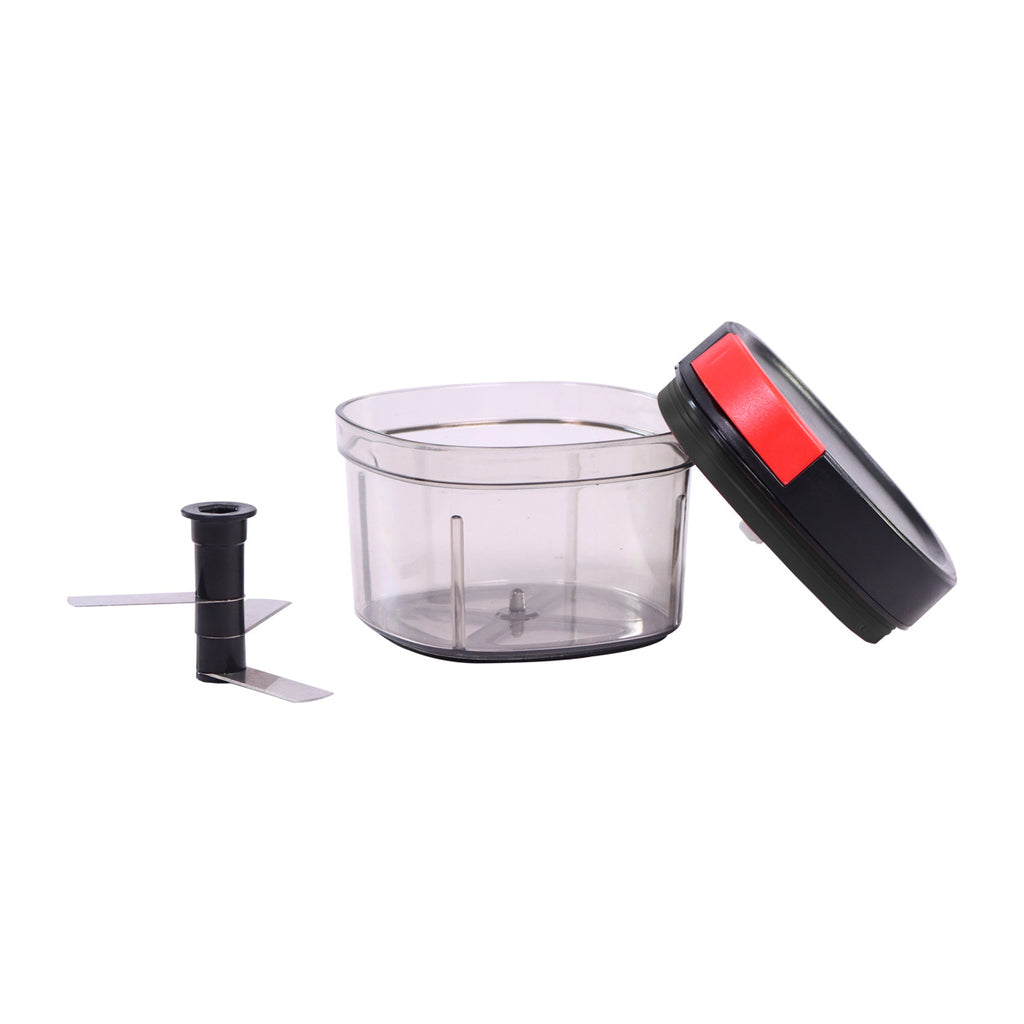 Glory String Chopper with 3 Sharp Stainless Steel Blades 600 ml, Anti Slip Silicone, Compact, Air tight lid, 1 Year Warranty