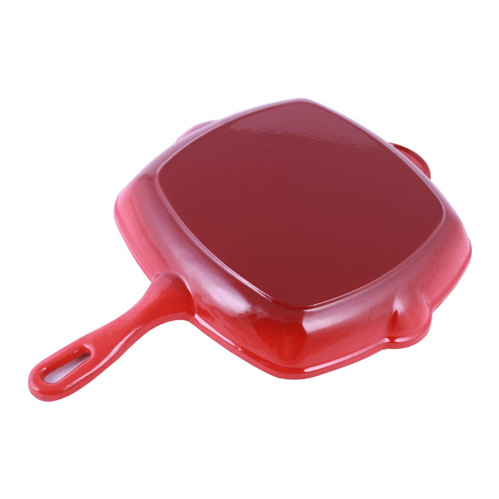 Ferro Cast-iron 29.5 cm Grill Pan, 2.6L, 4.5 mm, Majolica Red