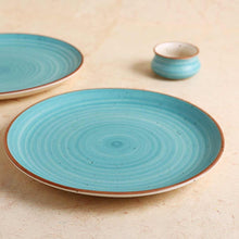 Load image into Gallery viewer, Teramo Stoneware 11&quot; Dinner Plate - Blue (Set of 2)