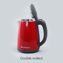 Load image into Gallery viewer, Electric Kettle Crimson Edge, 1.2 Litres, Stainless Steel Interior with Auto-shut Off, 2-level Safety, Cool Touch Plastic Exterior, 2 Years Warranty, 1500W, Red