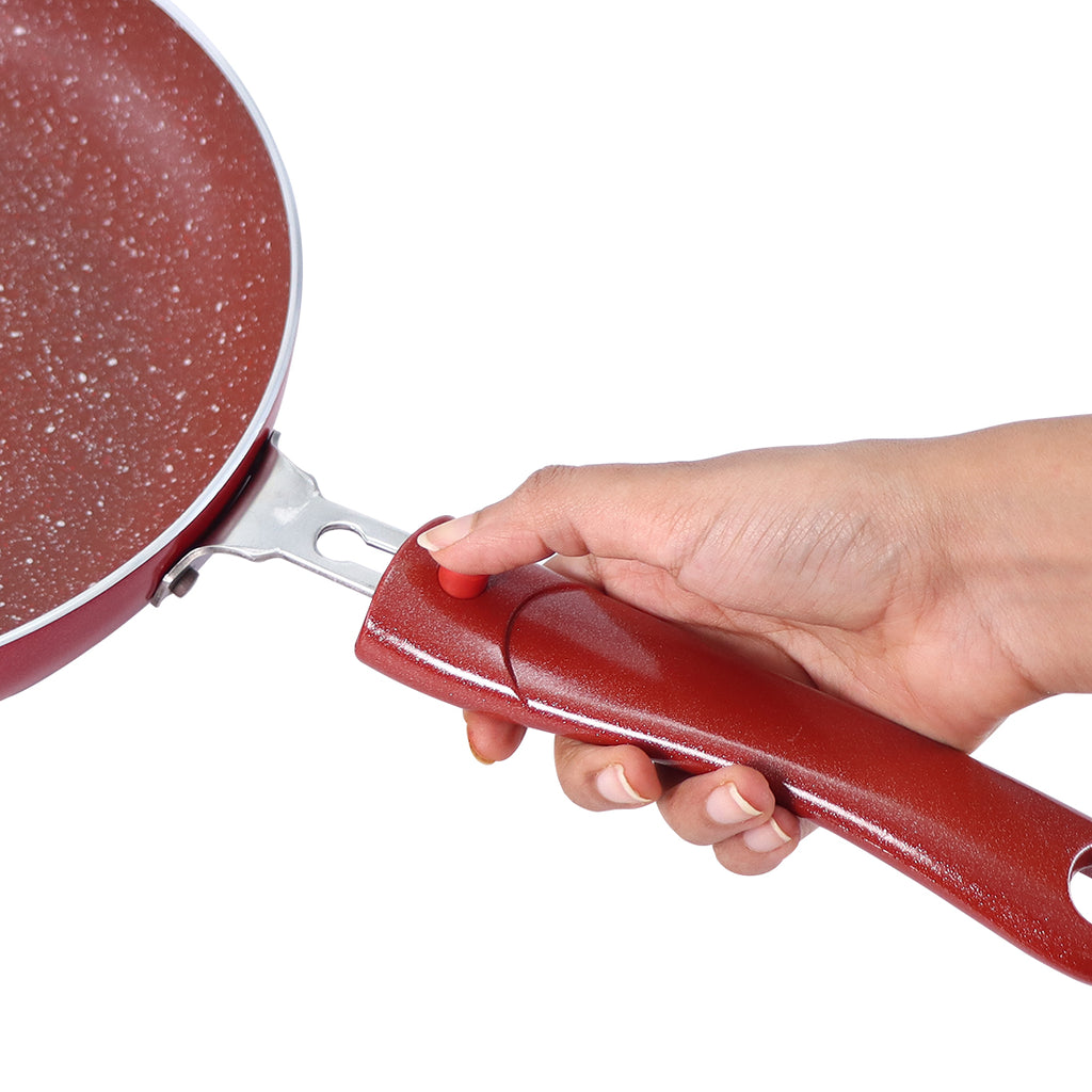 Buy PANBERRY Nonstick Aluminum Red Dosa Tawa Cookware 28.5 cm Thickness -  2.6 Mm with Spatula Online at Best Prices in India - JioMart.