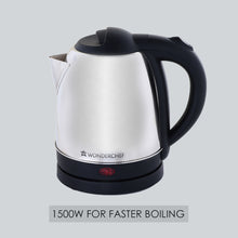 Load image into Gallery viewer, Prato Automatic Stainless Steel Cordless Electric Kettle, 1.5 Litres, Built-in Metal Filter, 304 Stainless Steel Interior, Ergonomic Handle Design, 1000W, 2 Years Warranty