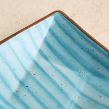 Load image into Gallery viewer, Teramo Stoneware Square Platter 8&quot; x 8&quot; - Blue