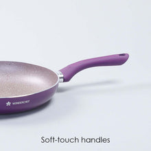 Load image into Gallery viewer, Royal Velvet Non-Stick 26 cm Fry Pan with Induction Bottom &amp; Soft-Touch Handle | Virgin Grade Aluminium | PFOA &amp; Heavy Metals Free | 3 mm thick | 2.1 litres | 2 Years Warranty | Purple