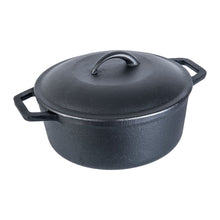 Load image into Gallery viewer, Forza Cast-iron Casserole With Lid, 25cm + Forza Cast-iron Dosa Tawa, 25cm+ Forza Cast-iron Kadhai, 24cm