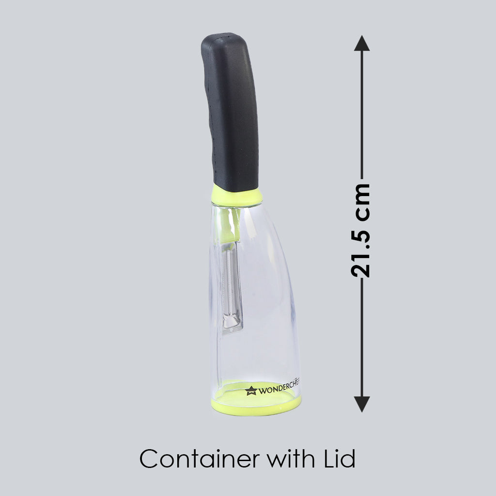 Smart Multifunctional Vegetable/Fruit Peeler for Kitchen with Containers, Stainless Steel Blade, Sharp