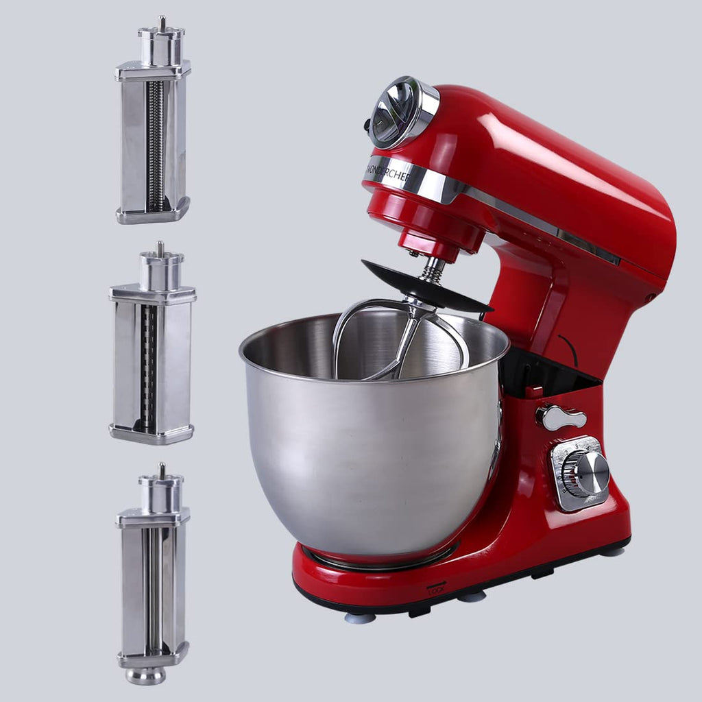 .com: Commercial Dough Mixer , 3 Speed Food Mixer, Heavy Duty  Stirring Motor, with Stainless Steel Bowl, Dough Hooks, Whisk, Beater: Home  & Kitchen
