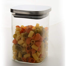Load image into Gallery viewer, Classic Borosilicate Square Glass Air Tight Jar 1100ml