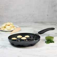 Load image into Gallery viewer, Aluminium Nonstick Appa Kara (Black) and Stainless Steel Coconut Scraper