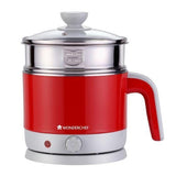LUXE Multicook Stainless Steel 1.2 L Electric Kettle, 1000W, Red