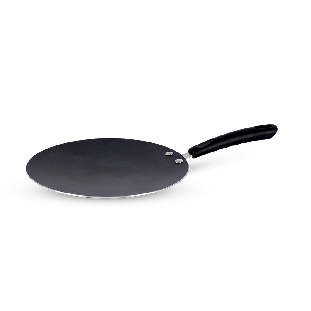 Ultra 26 cm Non-Stick Roti Tawa | Soft Touch Handle | Pure Grade Aluminium | Non-Stick Tawa | 2.7mm | 2 Years Warranty | Black