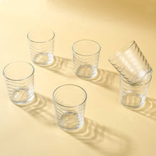 Load image into Gallery viewer, Modena Whiskey Glass Waves 285 Ml (Set Of 6)