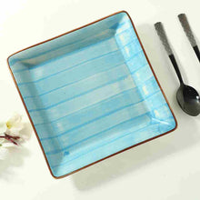 Load image into Gallery viewer, Teramo Square Platter Blue 1 Pc
