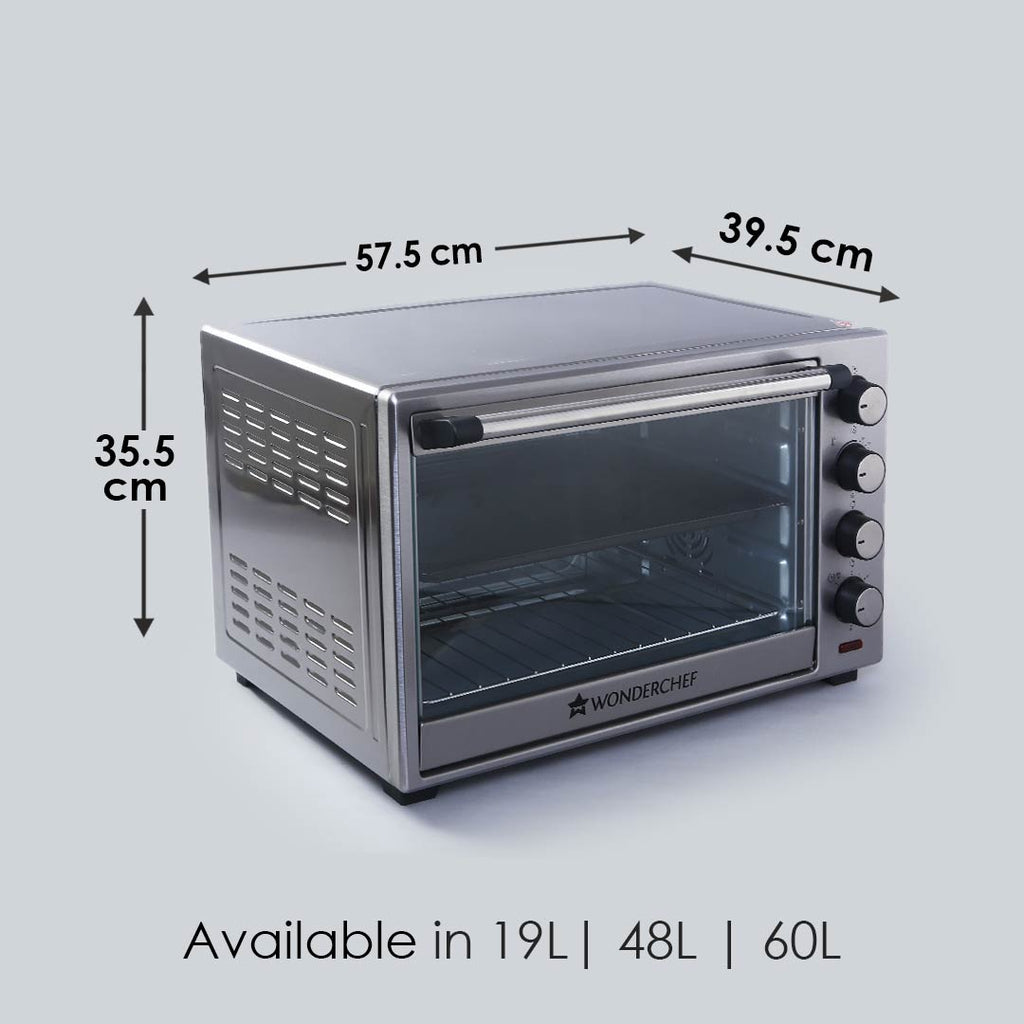 Oven Toaster Griller (OTG) - 48 Litres, Stainless Steel – with Rotisserie, Auto-shut off, Heat-Resistant Tempered Glass, 6-Stage Heat Selection