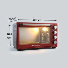 Load image into Gallery viewer, Oven Toaster Griller (OTG) Crimson Edge - 28Litres - with Auto-shut Off, Heat-resistant Tempered Glass, Multi-stage Heat Selection, 2 Years Warranty, 1600W, Red