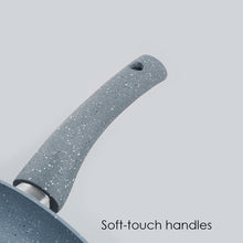 Load image into Gallery viewer, Granite Non-stick Grill Pan, Soft-touch handles, Virgin grade aluminium, PFOA/Heavy metals free, 3.5mm, 2 years warranty, Grey - Wonderchef