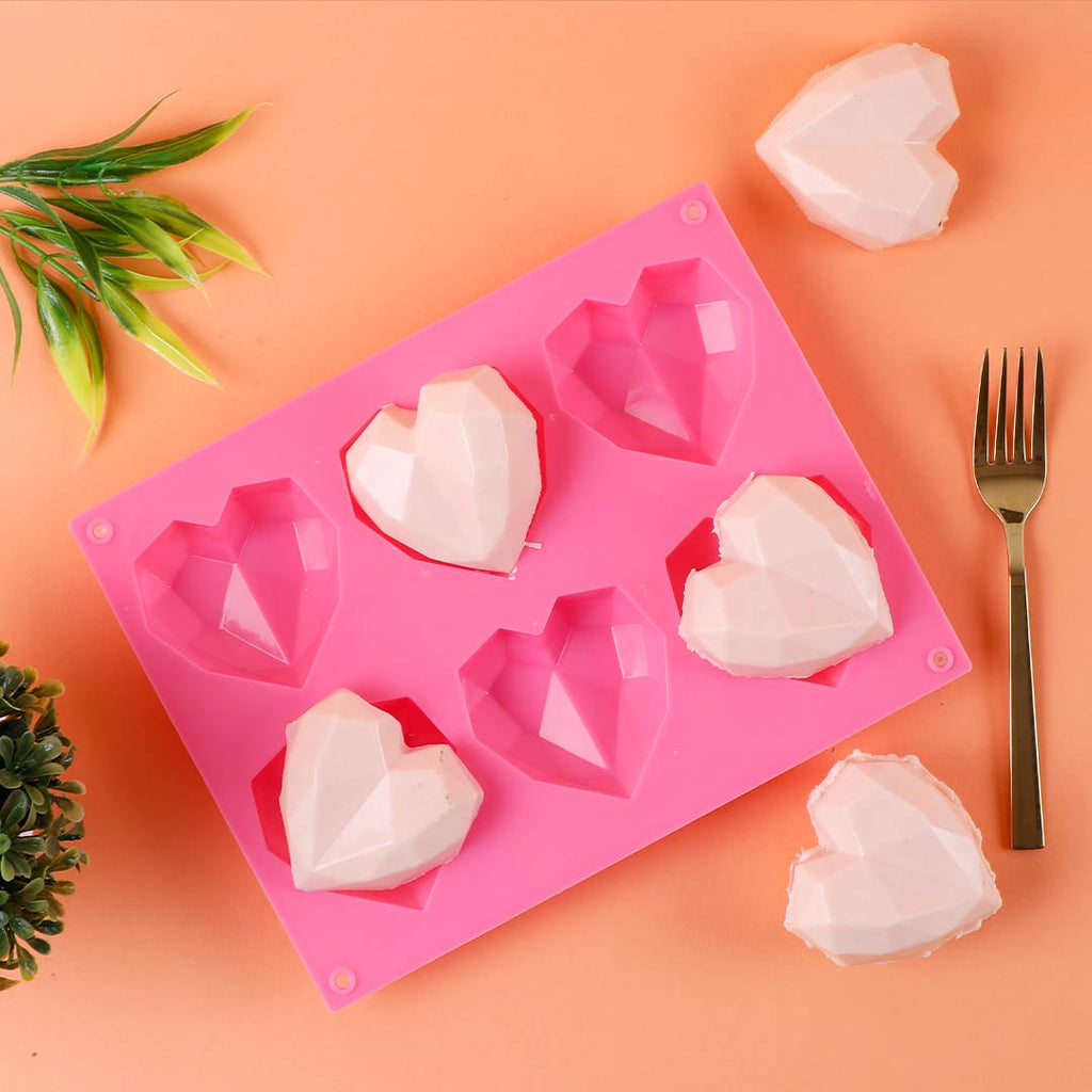 Ambrosia Silicone 3D Heart Shaped Mould - Pink – Wonderchef