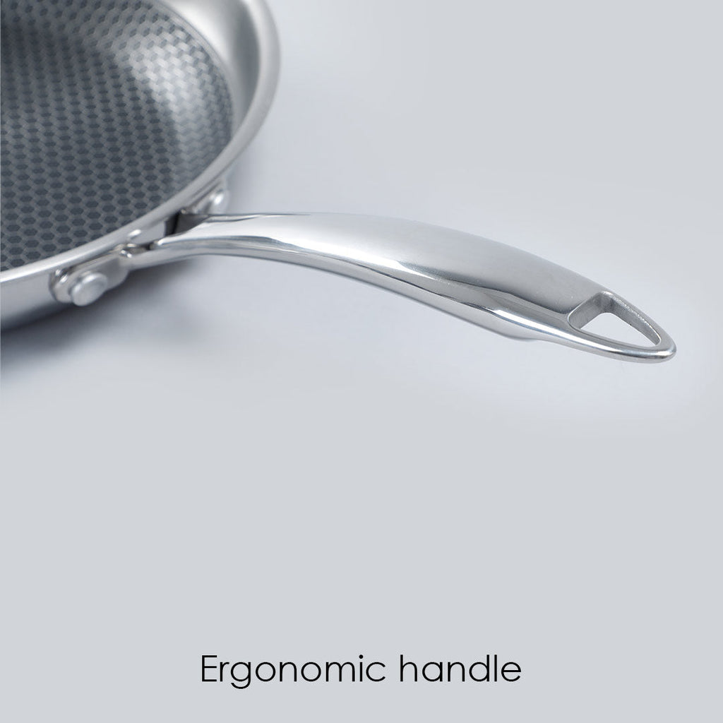 Stanton Trading 14 Fry Pan 18/8 Stainless Steel, Hollow Handle with Hanging Hole, Induction Ready, 14 inch -- 1 per Each