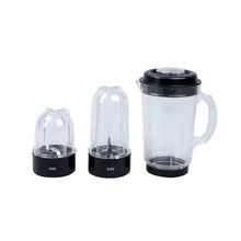 Load image into Gallery viewer, Nutri-blend 300W Mixer Grinder, Blender with 3 Unbreakable Jars in Black, Suitable for USA and Canada Only, SS Blades, High-speed motor, E-Recipe Book By Chef Sanjeev Kapoor