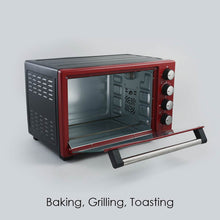 Load image into Gallery viewer, Oven Toaster Griller (OTG) Crimson Edge - 28Litres - with Auto-shut Off, Heat-resistant Tempered Glass, Multi-stage Heat Selection, 2 Years Warranty, 1600W, Red