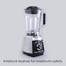 Load image into Gallery viewer, Regalia Professional Power Blender with Pulse Function| 3-in-1 Mixer,Blender,Grinder | 1200 Watt Full Copper Motor| Unbreakable 2 Litre Jar| Commercial Heavy Duty Blender with Stainless Steel Aircraft Grade Blades| 2 Year Warranty| Black