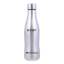 Load image into Gallery viewer, Acti-Bot, 650ml, Stainless Steel Single Wall Water Bottle, Light Weight, Spill and Leak Proof, 2 Years Warranty