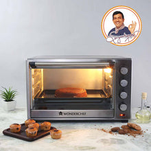 Load image into Gallery viewer, Oven Toaster Griller (OTG) - 60 Litres, Stainless Steel – with Rotisserie, Auto-shut off, heat-resistant tempered glass, 6-stage heat selection
