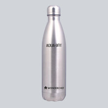 Load image into Gallery viewer, Aqua-Bot, 500ml, Double Wall Stainless Steel Vacuum Insulated Hot and Cold Flask, Spill &amp; Leak Proof, Silver, 2 Years Warranty