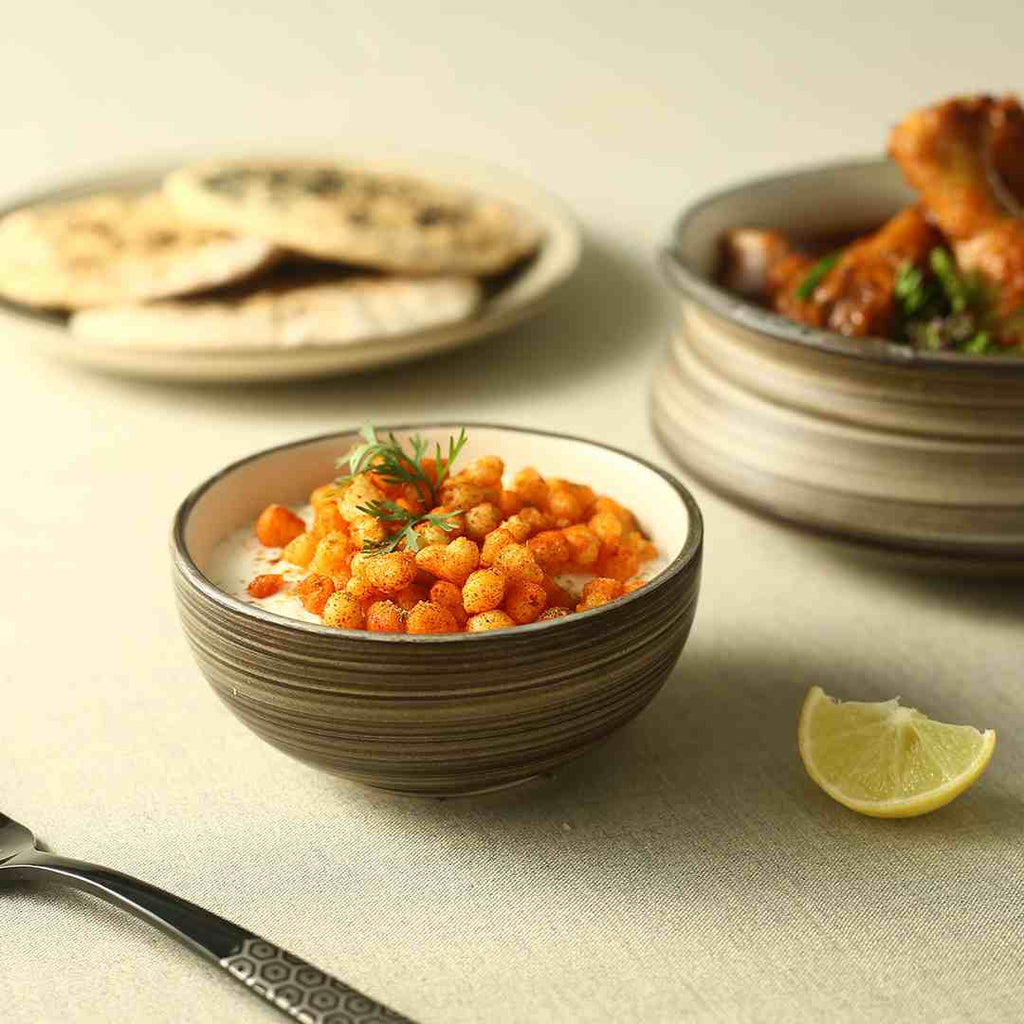 Teramo Brown Veg Bowl set of 4