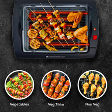 Load image into Gallery viewer, Smoky Grill Non-Stick Electric Barbeque(BBQ) with Adjustable Stand| Wide Grill Tray| Smoke Free Griller, Frying, Tandoori Maker for Indoor, Outdoor, Camping, Parties| Portable, Sleek &amp; Compact, Lightweight Appliance| 2000 Watt| 1 Year Warranty
