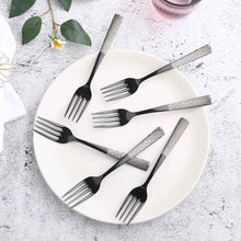 Load image into Gallery viewer, Roma Dinner Fork  - Black - Set of 6pcs