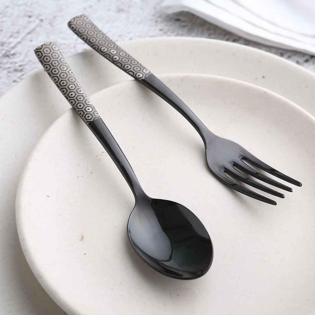 Roma Dinner Fork  - Black - Set of 6pcs