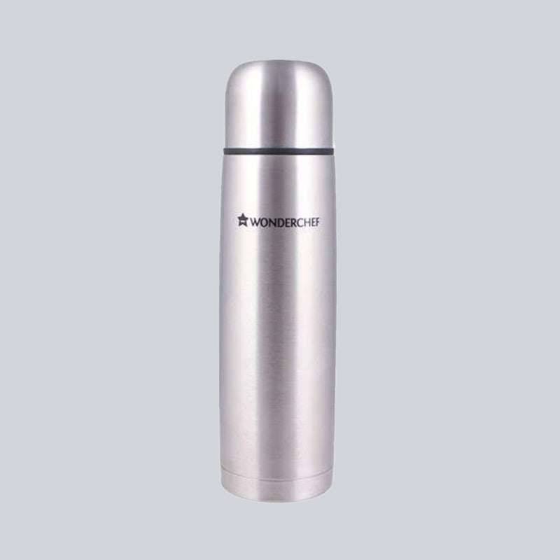 Hot-Bot, 500ml, Double Wall Stainless Steel Vacuum Insulated Hot and Cold  Flask with Travel Pouch, Copper Plated Inner Wall, Spill & Leak Proof, 2