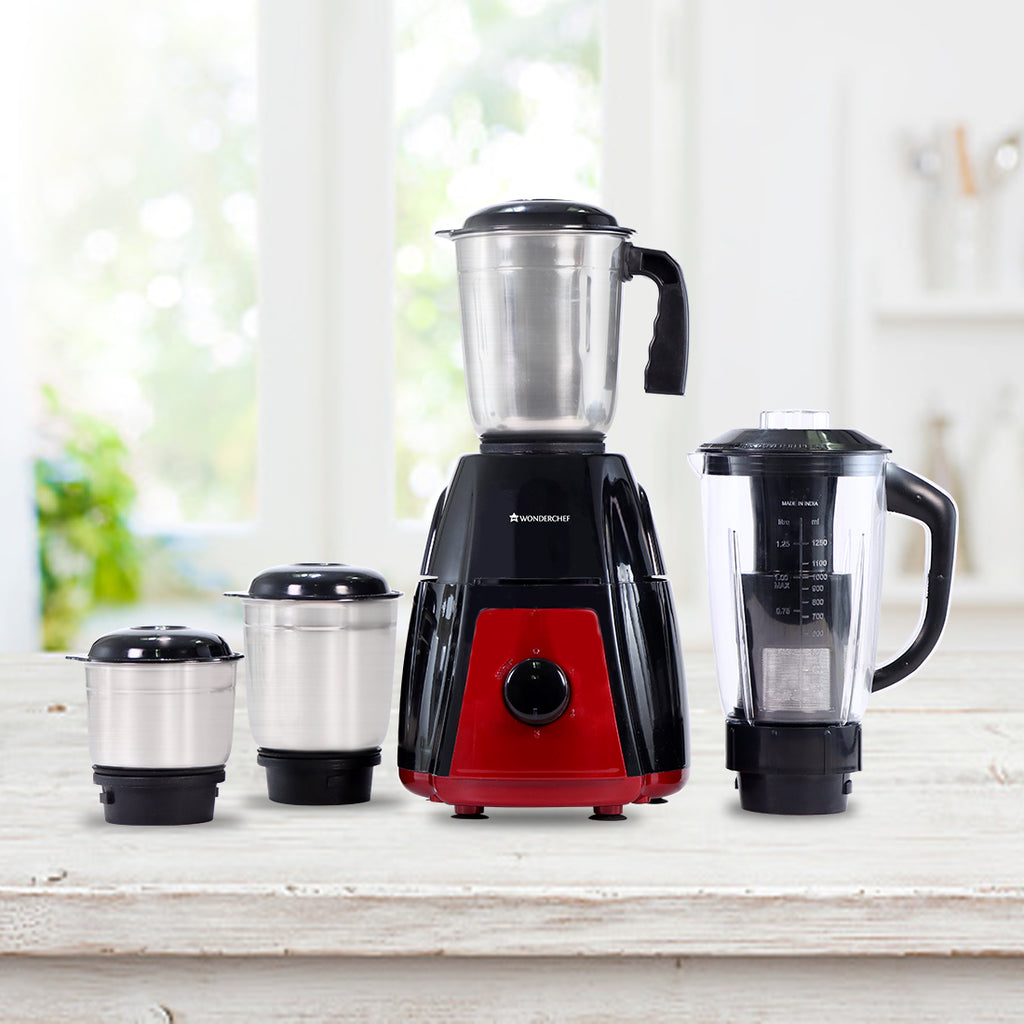 Ruby Mixer Grinder 750 W With 4 Stainless Steel Jars And Anti Rust